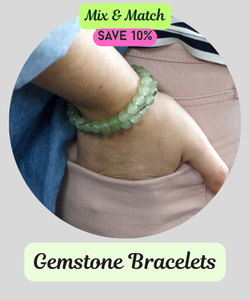 Mix and match gemstone bracelets