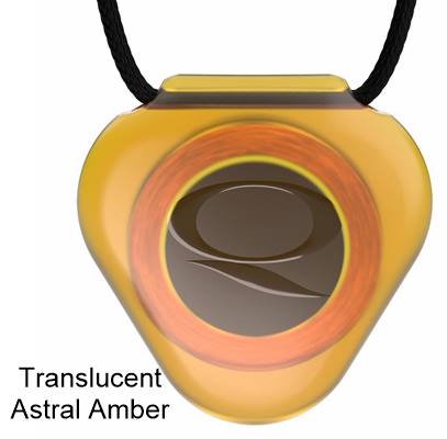 Translucent Astral Amber Acrylic Qlink Pendant