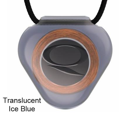 Translucent Ice Blue Acrylic Qlink Pendant