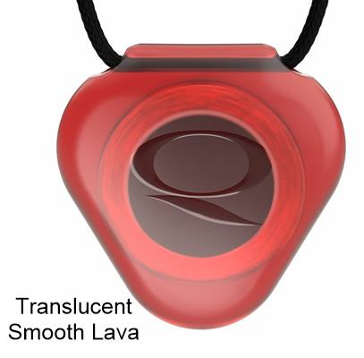 Translucent Smooth Lava Acrylic Qlink Pendant